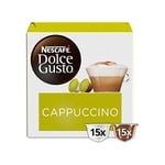 NESCAFE Dolce Gusto Cappuccino Coffee Pods - total of 45 Cappuccino Coffee Capsules - Italian Classic Coffee (3 Packs)