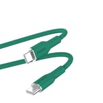 PURO ICON mjuk kabel - Kabel USB-C till USB-C 1,5 m (Jade)