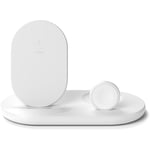 Belkin 10W Wireless Charging Stand for Apple Watch + AirPods (White)