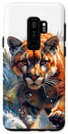 Galaxy S9+ realistic cougar walking scary mountain lion puma animal art Case