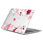 MacBook Pro 14 (2023 / 2021) - ENKAY dekorativt fodral för fram och bak Vackra rosor