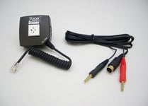 ZoomSwitch Analog headset Switch connects corded headset to Computer Sound Card