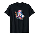 Uncle Sam Baseball 4th Of July American Patriot USA T-Shirt