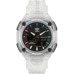 Wristwatch ADIDAS STREET CITY TECH ONE AOST23057 Anadigit Silicone White