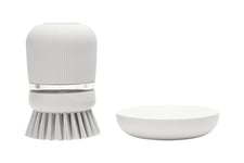Brabantia - soap dispensing dish brush - polyester - lysegrå