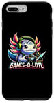 Coque pour iPhone 7 Plus/8 Plus Games-O-Lotl Axolotl Manette de jeu vidéo