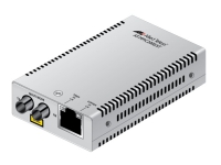 Allied Telesis AT MMC2000/ST - Fibermediekonverterare - 1GbE - 10Base-T, 1000Base-SX, 100Base-TX, 1000Base-T - RJ-45 / ST-läge (multi-mode) - upp till 550 m - 850 nm - TAA-kompatibel