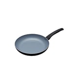 MasterClass MCFPCER28 Eco Induction Frying Pan with Healthier Ceramic Chemical Non Stick, Aluminium / Iron, Black / Blue, 28 cm