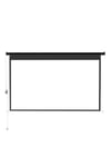 72" Black Crossbar Electric Motorized Projector Screen with Remote