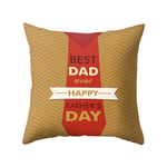jieGorge Happy Father's Day Sofa Bed Home Decoration Festival Pillow Case Cushion Cover, Pillow Case for Easter Day (F)