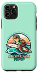 Coque pour iPhone 11 Pro Siesta Key Beach Floride Surf Sea Turtle Vacances Souvenir