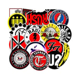 100pcs Retro Rock Band Music Sticker Grean Day RHCP Luggage For Toys Guitar Suitcase Skateboard DIY Waterproof Stickers F4