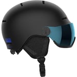 Salomon Orka Visor Kids Helmet Ski Snowboarding, Integrated convenience, Easy to adjust fit, and Lightweight, Black, KS 4953