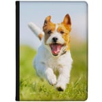 Azzumo Running Jack Russell Terrier Dog Faux Leather Case Cover/Folio for the Apple iPad 10.2 (2020) 8th Generation