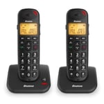 BINATONE 3805 Big Button Speakeasy Twin DECT Phone Telephone Black
