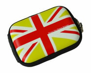 Croco® GREEN Union Jack Flag MED Hard Case for Nikon Coolpix S6 S8000