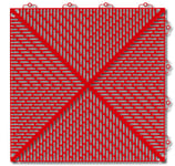 PELA Garagegolv öppen, klarröd, 38x38 cm 2m²