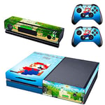 REYTID Console Skin/Sticker + 2 x Controller Decals & Kinect Wrap Compatible with Microsoft Xbox One - Full Set - Super Mario Bros