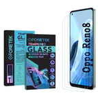 3x TEMPERED GLASS Clear Screen Protector LCD Guard Cover for OPPO Reno8 5G