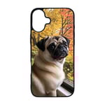 Hund Mops iPhone 16 Plus Mobiltelefon Skal