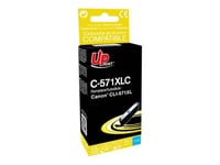 UPrint C-571XLC - 11 ml - cyan - compatible - remanufacturé - cartouche d'encre - pour Canon PIXMA TS5051, TS5053, TS5055, TS6050, TS6051, TS6052, TS8051, TS8052, TS9050, TS9055