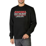 Diesel Men's Black cotton long sleeve Only The Brave sweatshirt Size L New