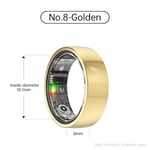Smart Ring R1000 – Sömnmonitor, Bluetooth 5.0, Blodsyremätare Guld 8