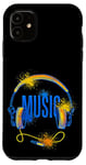 iPhone 11 MUSIC HEADPHONES DJ HEADPHONES OLD SCHOOL DJ MUSIC GRAFFITI Case