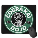 Cobra Kai Dojo Coffee Logo Customized Designs Non-Slip Rubber Base Gaming Mouse Pads for Mac,22cm×18cm， Pc, Computers. Ideal for Working Or Game