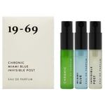 19-69 The Collection Three EdP (3 references). Miami Blue, Invisible Post, Chronic (3 x 2,5 ml)