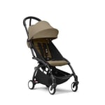 Stokke® Barnvagn YOYO³ black inkl. 6+ Färgklädsel Toffee