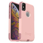 OtterBox COMMUTER SERIES Case for iPhone Xs & iPhone X - Retail Packaging - BALLET WAY (PINK SALT/BLUSH)