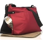 Babymel X2 Diaper Bag black/red