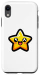 Coque pour iPhone XR Étoile jaune dessin animé énergique heureux ludique mignon