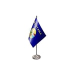 AZ FLAG Drapeau de Table Prestige Montana 22x15cm en Satin - Grand Drapeaux DE Bureau Etat américain - USA - Etats-Unis 15 x 22 cm
