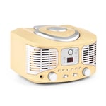 RCD320 Lecteur CD rétro FM AUX -crème