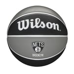 Wilson Ballon de Basket, NBA TEAM TRIBUTE, BROOKLYN NETS, Extérieur, caoutchouc, taille : 7