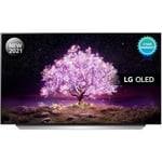 LG C1 55 Inch OLED 4K HDR 120Hz HDMI 2.1 Freeview Smart TV Dark silver