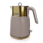 Morphy Richards Signature 1.5L Kettle Power 3KW - Grey & Gold