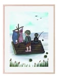 Poster Raft Fishing 30X40 Home Kids Decor Posters & Frames Posters Multi/patterned That's Mine