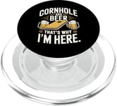 Jeu et soirée de beuverie dans le jardin Cornhole and Beer PopSockets PopGrip pour MagSafe