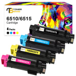 4X Toner Fits For Xerox Phaser 6510 6510N 6510DN WorkCentre 6515 6515DN 6515DNI
