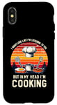 Coque pour iPhone X/XS I Might Look Like I'm Listening To You Cooking Chef Cook