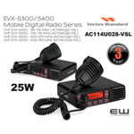 Vertex eVerge EVX-5300 & EVX-5400 (VHF & UHF) Mobil Radio (403-470 MHz) (1-25 W)(AC114U024-VSL )