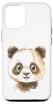 Coque pour iPhone 12/12 Pro Motif panda Happy Fun idéal pour l'école, unique