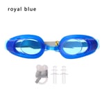 1pc Swimming Goggles Swim Eyewear Children Eyeglasses Royal Blue