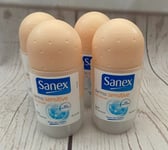 *NEW* 6 x Sanex Women Anti-Perspirant Deodorant Roll-On 50ml (200ml in total)