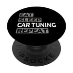 Eat Sleep Car Tuning Repeat PopSockets PopGrip Interchangeable