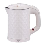 Zyle ZY06WK Cream Stainless Steel Portable Mini Automatic Electric kettle 0.6 L