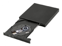 Qoltec - Diskenhet - DVD±RW (±R DL) - 8x - USB 2.0 - extern - svart
